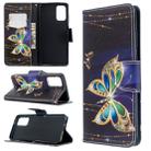 For Galaxy S20 Ultra Colored Drawing Pattern Horizontal Flip Leather Case with Holder & Card Slots & Wallet(Golden Butterfly) - 6