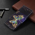 For Galaxy S20 Ultra Colored Drawing Pattern Horizontal Flip Leather Case with Holder & Card Slots & Wallet(Golden Butterfly) - 7