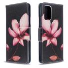 For Galaxy S20 Ultra Colored Drawing Pattern Horizontal Flip Leather Case with Holder & Card Slots & Wallet(Lotus) - 1