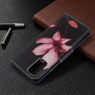 For Galaxy S20 Ultra Colored Drawing Pattern Horizontal Flip Leather Case with Holder & Card Slots & Wallet(Lotus) - 8