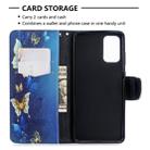 For Galaxy S20 Ultra Colored Drawing Pattern Horizontal Flip Leather Case with Holder & Card Slots & Wallet(Blue Butterfly) - 5