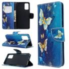 For Galaxy S20 Ultra Colored Drawing Pattern Horizontal Flip Leather Case with Holder & Card Slots & Wallet(Blue Butterfly) - 6