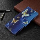 For Galaxy S20 Ultra Colored Drawing Pattern Horizontal Flip Leather Case with Holder & Card Slots & Wallet(Blue Butterfly) - 7