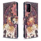For Galaxy S20 Ultra Colored Drawing Pattern Horizontal Flip Leather Case with Holder & Card Slots & Wallet(Flower Elephant) - 1
