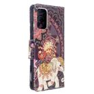 For Galaxy S20 Ultra Colored Drawing Pattern Horizontal Flip Leather Case with Holder & Card Slots & Wallet(Flower Elephant) - 3