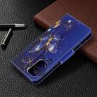 For Galaxy S20 Ultra Colored Drawing Pattern Horizontal Flip Leather Case with Holder & Card Slots & Wallet(Purple Butterfly) - 8
