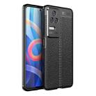 For Xiaomi Redmi K50 Pro Litchi Texture TPU Shockproof Phone Case(Black) - 1