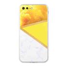 Stitching Marble TPU Phone Case For iPhone 8 Plus / 7 Plus(Yellow) - 1
