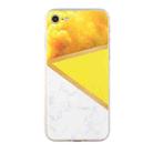 For iPhone SE 2022 / SE 2020 / 8 / 7 Stitching Marble TPU Phone Case(Yellow) - 1