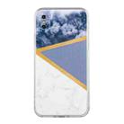 For iPhone X / XS Stitching Marble TPU Phone Case(Grey) - 1