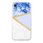 For iPhone XR Stitching Marble TPU Phone Case(Purple) - 1