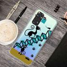 For Xiaomi Redmi Note 11 Global / Note 11S Painted Transparent TPU Phone Case(Stair Cat) - 1