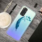 For Xiaomi Redmi Note 11 Global / Note 11S Painted Transparent TPU Phone Case(Feather) - 1