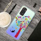 For Xiaomi Redmi Note 11 Global / Note 11S Painted Transparent TPU Phone Case(Tree Cat) - 1