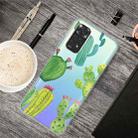 For Xiaomi Redmi Note 11 Global / Note 11S Painted Transparent TPU Phone Case(Cactus) - 1