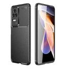 For Xiaomi Redmi K50 / K50 Pro Carbon Fiber Texture Shockproof TPU Phone Case(Black) - 1