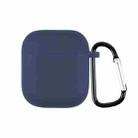 For Realme Buds Air Neo TWS Silicone Earphone Protective Case with Hook(Midnight Blue) - 1