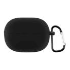 For Xiaomi Redmi Buds 3 Lite Silicone Earphone Protective Case with Hook(Black) - 1