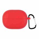 For Xiaomi Redmi Buds 3 Lite Silicone Earphone Protective Case with Hook(Red) - 1