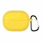 For Xiaomi Redmi Buds 3 Lite Silicone Earphone Protective Case with Hook(Yellow) - 1