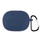 For Xiaomi Redmi Buds 3 Lite Silicone Earphone Protective Case with Hook(Navy Blue) - 1