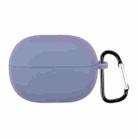 For Xiaomi Redmi Buds 3 Lite Silicone Earphone Protective Case with Hook(Lavender Grey) - 1