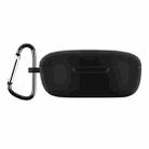 For Xiaomi Redmi Buds 4 Lite Silicone Earphone Protective Case with Hook (Black) - 1