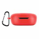 For Xiaomi Redmi Buds 4 Lite Silicone Earphone Protective Case with Hook (Red) - 1