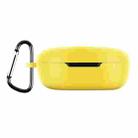 For Xiaomi Redmi Buds 4 Lite Silicone Earphone Protective Case with Hook (Yellow) - 1