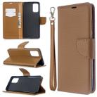 For Galaxy S20 Ultra Litchi Texture Pure Color Horizontal Flip PU Leather Case with Holder & Card Slots & Wallet & Lanyard(Brown) - 6