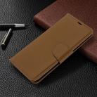 For Galaxy S20 Ultra Litchi Texture Pure Color Horizontal Flip PU Leather Case with Holder & Card Slots & Wallet & Lanyard(Brown) - 7