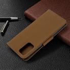 For Galaxy S20 Ultra Litchi Texture Pure Color Horizontal Flip PU Leather Case with Holder & Card Slots & Wallet & Lanyard(Brown) - 8