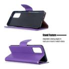 For Galaxy S20 Ultra Litchi Texture Pure Color Horizontal Flip PU Leather Case with Holder & Card Slots & Wallet & Lanyard(Purple) - 4