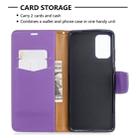For Galaxy S20 Ultra Litchi Texture Pure Color Horizontal Flip PU Leather Case with Holder & Card Slots & Wallet & Lanyard(Purple) - 5