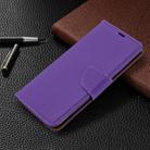 For Galaxy S20 Ultra Litchi Texture Pure Color Horizontal Flip PU Leather Case with Holder & Card Slots & Wallet & Lanyard(Purple) - 7