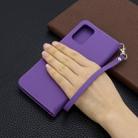 For Galaxy S20 Ultra Litchi Texture Pure Color Horizontal Flip PU Leather Case with Holder & Card Slots & Wallet & Lanyard(Purple) - 9