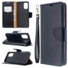 For Galaxy S20 Ultra Litchi Texture Pure Color Horizontal Flip PU Leather Case with Holder & Card Slots & Wallet & Lanyard(Black) - 6