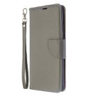 For Galaxy S20 Ultra Litchi Texture Pure Color Horizontal Flip PU Leather Case with Holder & Card Slots & Wallet & Lanyard(Grey) - 2