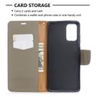 For Galaxy S20 Ultra Litchi Texture Pure Color Horizontal Flip PU Leather Case with Holder & Card Slots & Wallet & Lanyard(Grey) - 5
