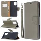 For Galaxy S20 Ultra Litchi Texture Pure Color Horizontal Flip PU Leather Case with Holder & Card Slots & Wallet & Lanyard(Grey) - 6