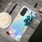 For Xiaomi Redmi Note 11 Global / Note 11S Painted Transparent TPU Phone Case(Gem Flower) - 1