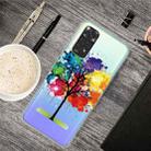 For Xiaomi Redmi Note 11 Global / Note 11S Painted Transparent TPU Phone Case(Oil Painting Tree) - 1