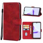 Leather Phone Case For Blackview A50(Red) - 1