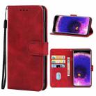 Leather Phone Case For OPPO Find X5(Red) - 1
