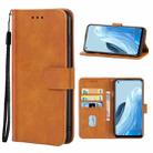 Leather Phone Case For OPPO Find X5 Lite(Brown) - 1