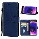 Leather Phone Case For OPPO Find X5 Pro(Blue) - 1