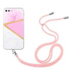 Lanyard Stitching Marble TPU Case For iPhone 7 Plus / 8 Plus(Pink Marble) - 1