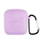 For Boat Airdopes 131 Silicone Earphone Protective Case with Hook(Purple) - 1