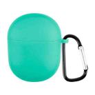 For Boat Airdopes 381 Silicone Earphone Protective Case with Hook(Mint Green) - 1