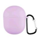 For Boat Airdopes 381 Silicone Earphone Protective Case with Hook(Purple) - 1